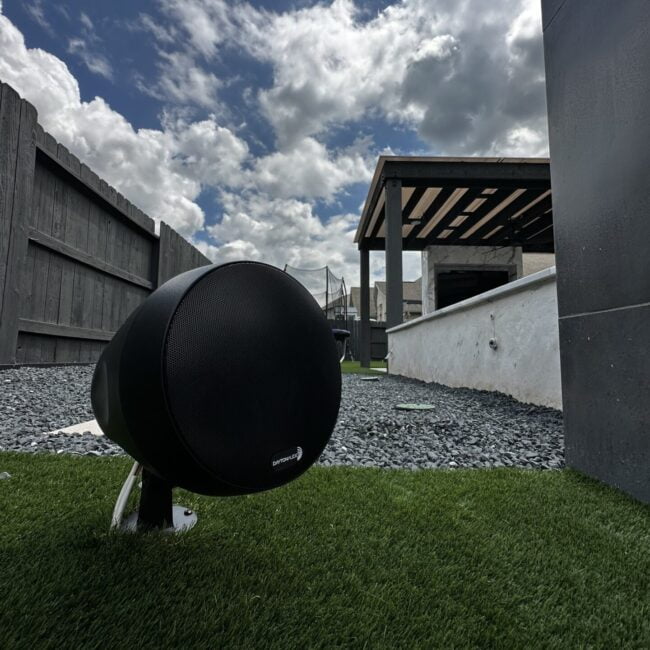Outdoor speaker install